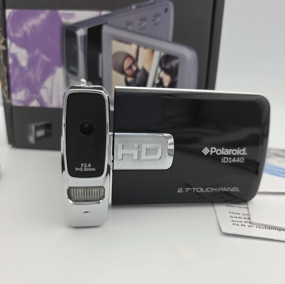 Polaroid Camcorder ID1440-BLK 14MP/4x Digital Zoom HD 1080p Parts ONLY See Descr